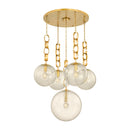 Corbett Lighting - 374-38-VB - Five Light Chandelier - Nessa - Vintage Brass