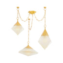 Corbett Lighting - 383-58-VPB - Three Light Chandelier - Angelique - Vintage Polished Brass
