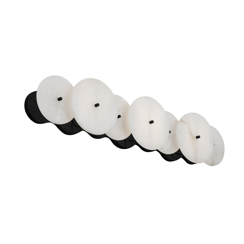 Three Light Bath<br /><span style="color:#4AB0CE;">Entrega: 4-5 semanas en USA</span><br /><span style="color:#4AB0CE;font-size:60%;">PREGUNTE POR ENTREGA EN PANAMA</span><br />Collection: Cosmos<br />Finish: Matte Black