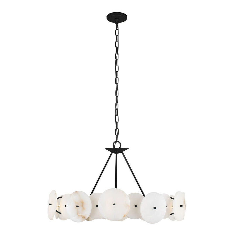 Six Light Chandelier<br /><span style="color:#4AB0CE;">Entrega: 4-10 dias en USA</span><br /><span style="color:#4AB0CE;font-size:60%;">PREGUNTE POR ENTREGA EN PANAMA</span><br />Collection: Cosmos<br />Finish: Matte Black