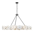 Nine Light Chandelier<br /><span style="color:#4AB0CE;">Entrega: 4-10 dias en USA</span><br /><span style="color:#4AB0CE;font-size:60%;">PREGUNTE POR ENTREGA EN PANAMA</span><br />Collection: Cosmos<br />Finish: Matte Black