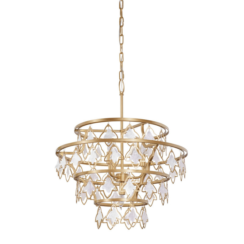 Four Light Chandelier<br /><span style="color:#4AB0CE;">Entrega: 4-10 dias en USA</span><br /><span style="color:#4AB0CE;font-size:60%;">PREGUNTE POR ENTREGA EN PANAMA</span><br />Collection: Fleur<br />Finish: French Gold