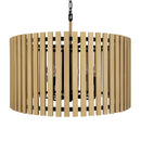 Eight Light Pendant<br /><span style="color:#4AB0CE;">Entrega: 4-10 dias en USA</span><br /><span style="color:#4AB0CE;font-size:60%;">PREGUNTE POR ENTREGA EN PANAMA</span><br />Collection: Suratto<br />Finish: Matte Black/Honey Blonde