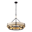Six Light Pendant<br /><span style="color:#4AB0CE;">Entrega: 4-10 dias en USA</span><br /><span style="color:#4AB0CE;font-size:60%;">PREGUNTE POR ENTREGA EN PANAMA</span><br />Collection: Blonde Moment<br />Finish: Matte Black/Honey/Medium Oak