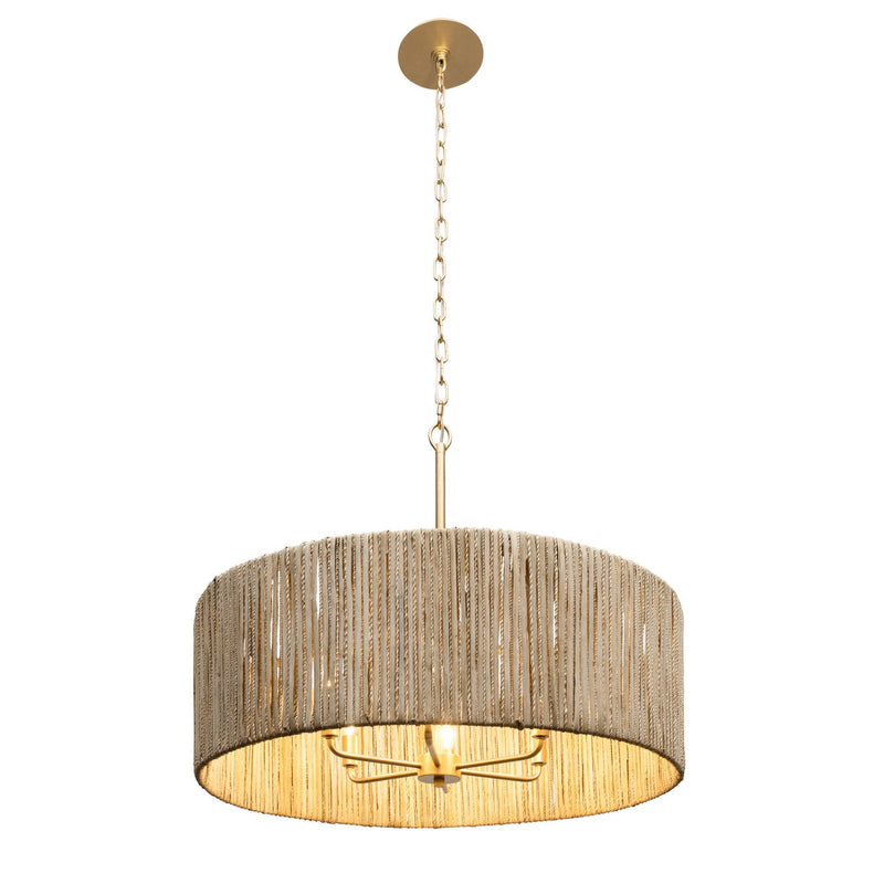 Six Light Pendant<br /><span style="color:#4AB0CE;">Entrega: 4-10 dias en USA</span><br /><span style="color:#4AB0CE;font-size:60%;">PREGUNTE POR ENTREGA EN PANAMA</span><br />Collection: Jacob's Ladder<br />Finish: French Gold