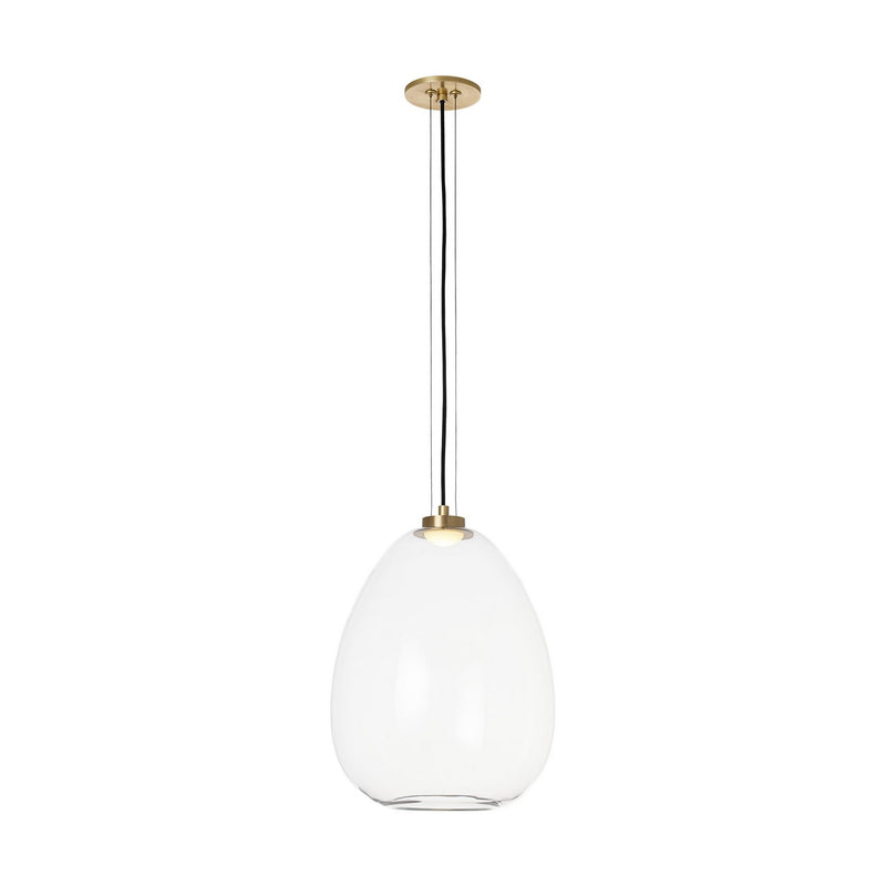 Visual Comfort Modern - 700TDKPR13CNB-LED927 - LED Pendant - Kapoor - Clear/Natural Brass