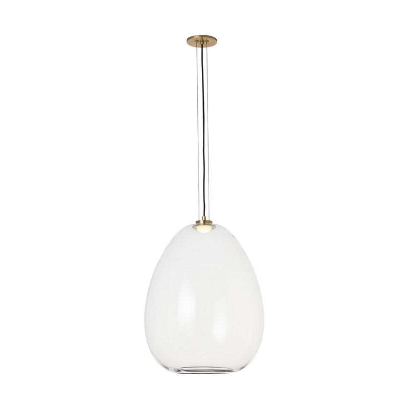 Visual Comfort Modern - 700TDKPR17CNB-LED927 - LED Pendant - Kapoor - Clear/Natural Brass