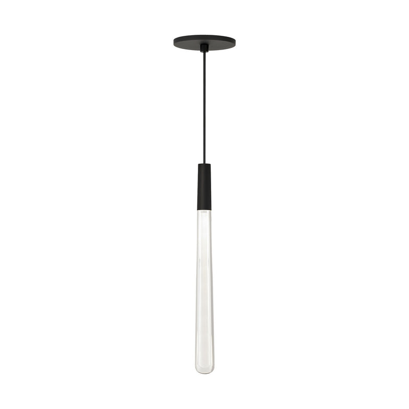 Visual Comfort Modern - 700TRSPPYLC1RB-LED930 - LED Pendant - Pylon - Nightshade Black