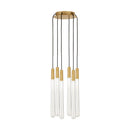 Visual Comfort Modern - 700TRSPPYLC6RNB-LED930 - LED Chandelier - Pylon - Natural Brass