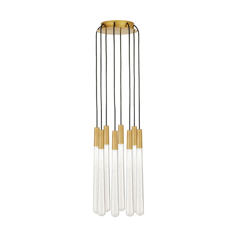 Visual Comfort Modern - 700TRSPPYLC8RNB-LED930 - LED Chandelier - Pylon - Natural Brass