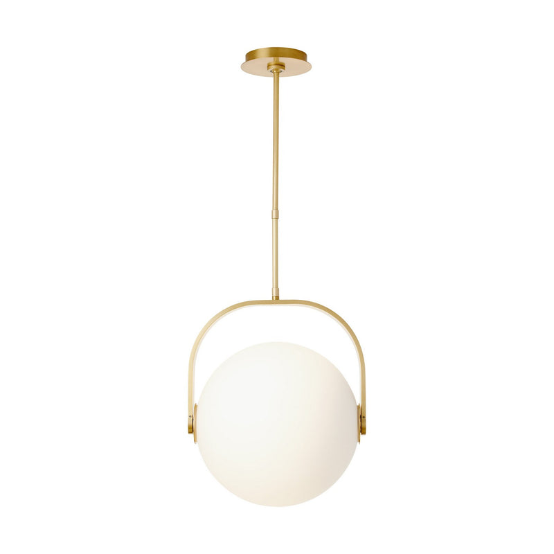 Visual Comfort Modern - SLPD10427OPNB - LED Pendant - Fues - Natural Brass