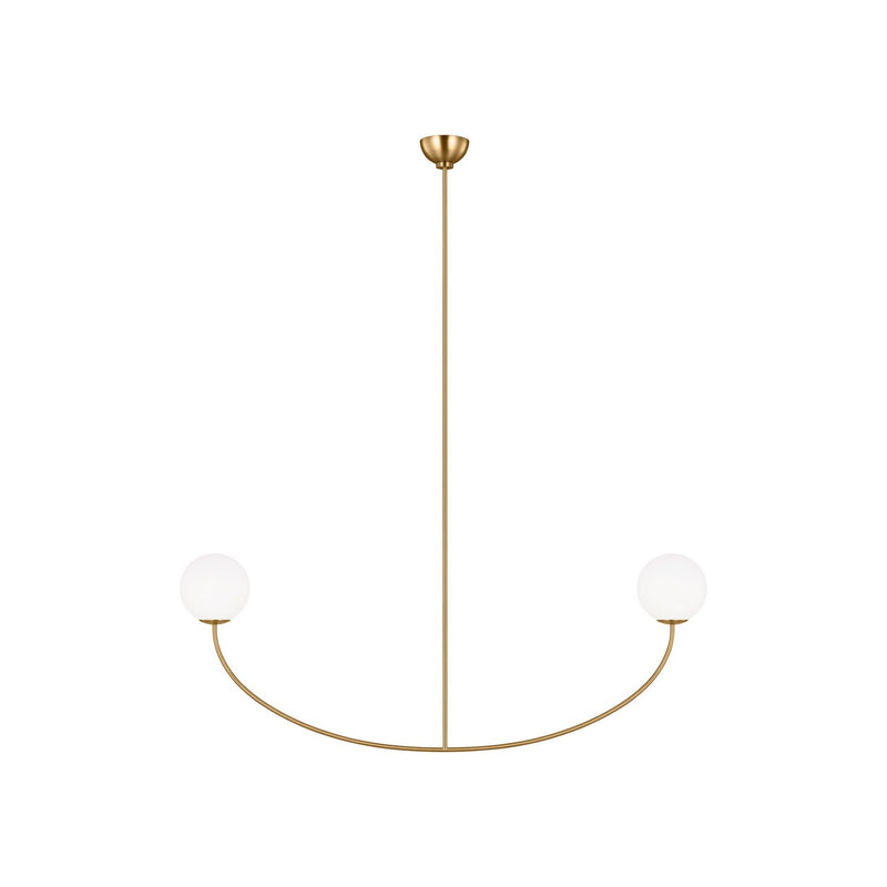 Visual Comfort Studio - AEC1132BBS - Two Light Linear Chandelier - Galassia - Burnished Brass