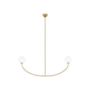 Visual Comfort Studio - AEC1132BBS - Two Light Linear Chandelier - Galassia - Burnished Brass