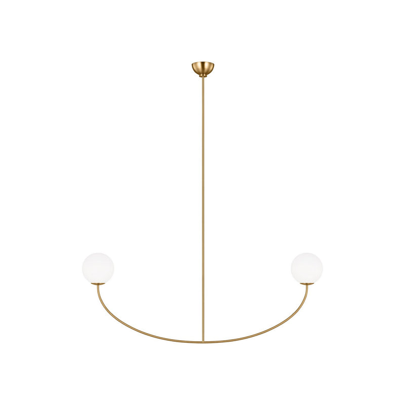 Visual Comfort Studio - AEC1132BBS - Two Light Linear Chandelier - Galassia - Burnished Brass