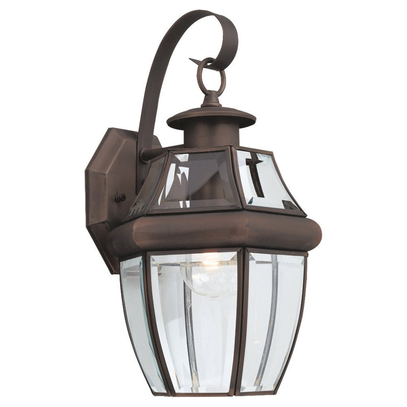 Generation Lighting. - 8067-71 - One Light Outdoor Wall Lantern - Lancaster - Antique Bronze