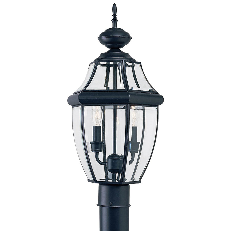 Generation Lighting - 8229-12 - Two Light Outdoor Post Lantern - Lancaster - Black