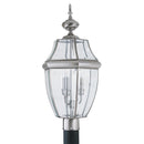 Generation Lighting - 8239-965 - Three Light Outdoor Post Lantern - Lancaster - Antique Brushed Nickel
