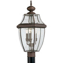 Generation Lighting - 8239-71 - Three Light Outdoor Post Lantern - Lancaster - Antique Bronze