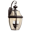 Three Light Outdoor Wall Lantern<br /><span style="color:#4AB0CE;">Entrega: 4-10 dias en USA</span><br /><span style="color:#4AB0CE;font-size:60%;">PREGUNTE POR ENTREGA EN PANAMA</span><br />Collection: Lancaster<br />Finish: Black