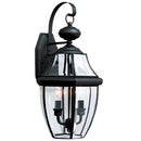 Two Light Outdoor Wall Lantern<br /><span style="color:#4AB0CE;">Entrega: 4-10 dias en USA</span><br /><span style="color:#4AB0CE;font-size:60%;">PREGUNTE POR ENTREGA EN PANAMA</span><br />Collection: Lancaster<br />Finish: Black