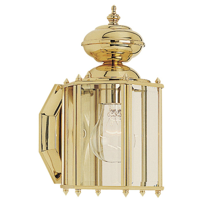 Generation Lighting. - 8507-02 - One Light Outdoor Wall Lantern - Classico - Polished Brass