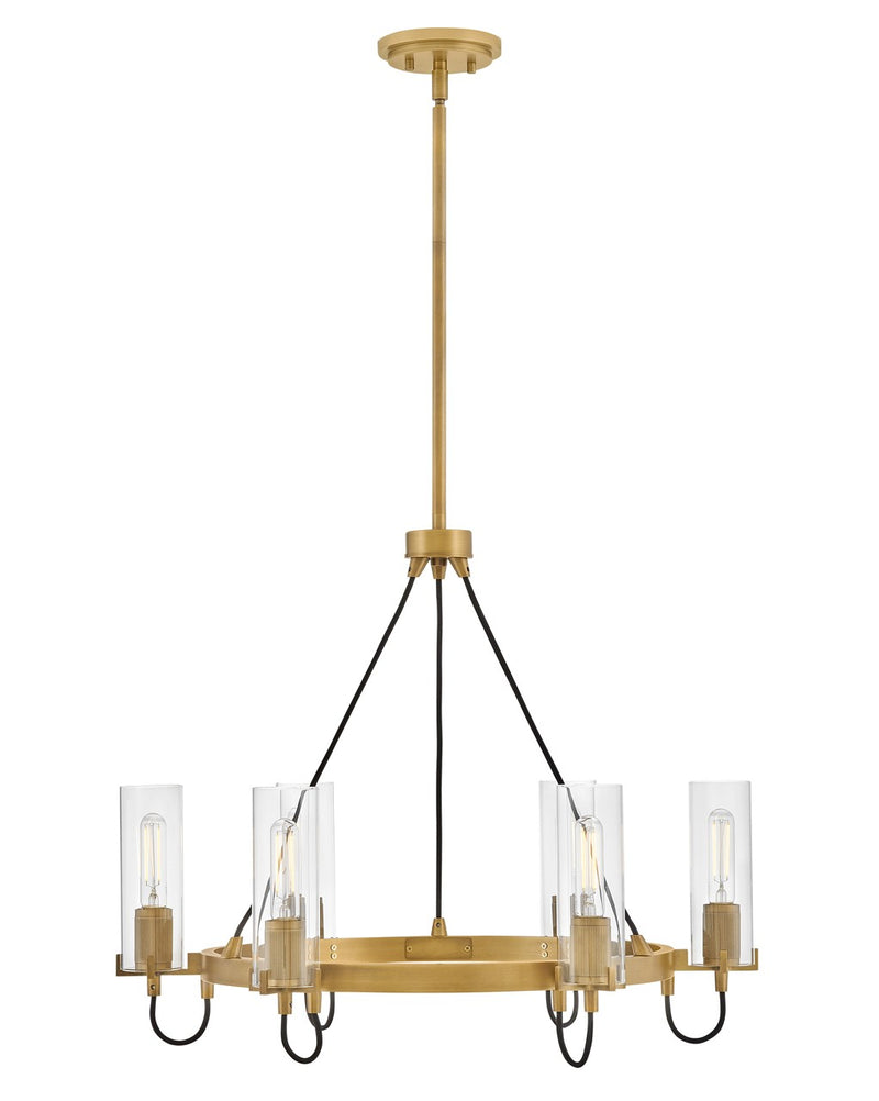 Hinkley - 37855HB - LED Chandelier - Ryden - Heritage Brass