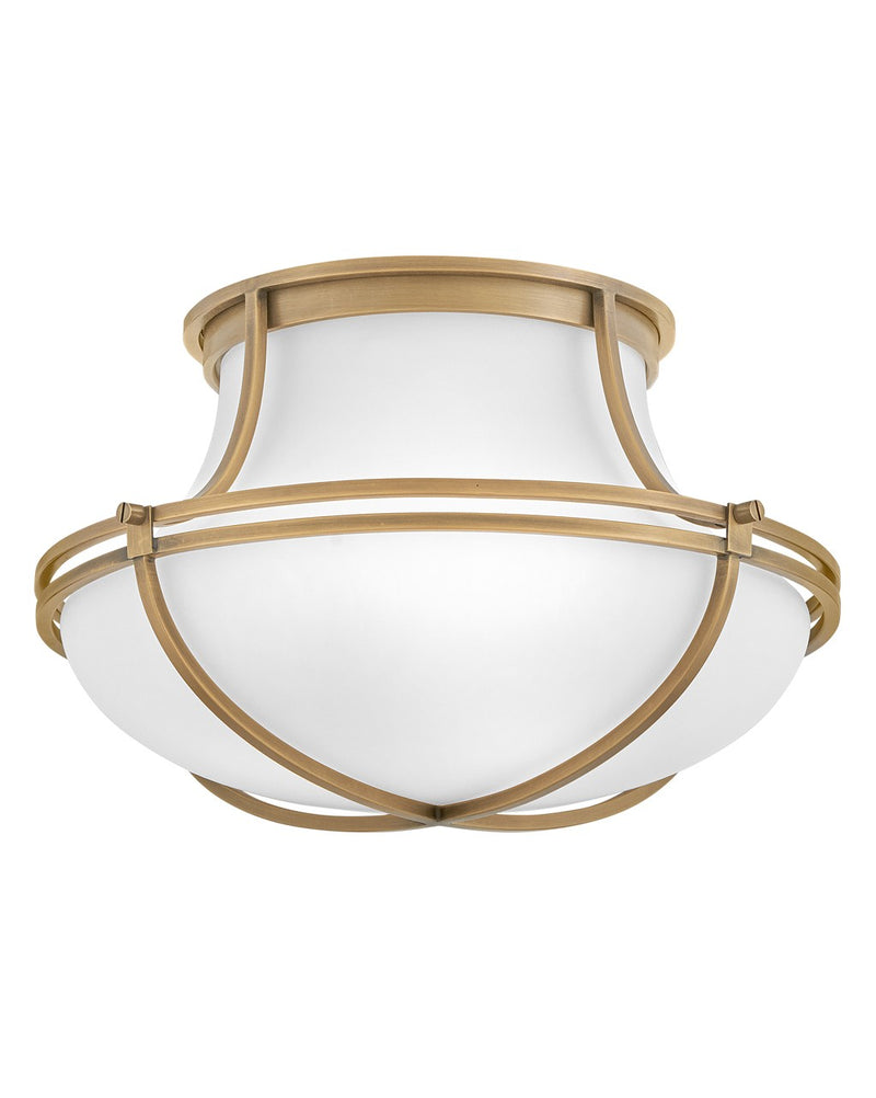 Hinkley - 44491HB - LED Flush Mount - Saddler - Heritage Brass