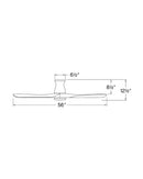 56"Ceiling Fan<br /><span style="color:#4AB0CE;">Entrega: 4-10 dias en USA</span><br /><span style="color:#4AB0CE;font-size:60%;">PREGUNTE POR ENTREGA EN PANAMA</span><br />Collection: Swell Flush Illuminated<br />Finish: Matte Black