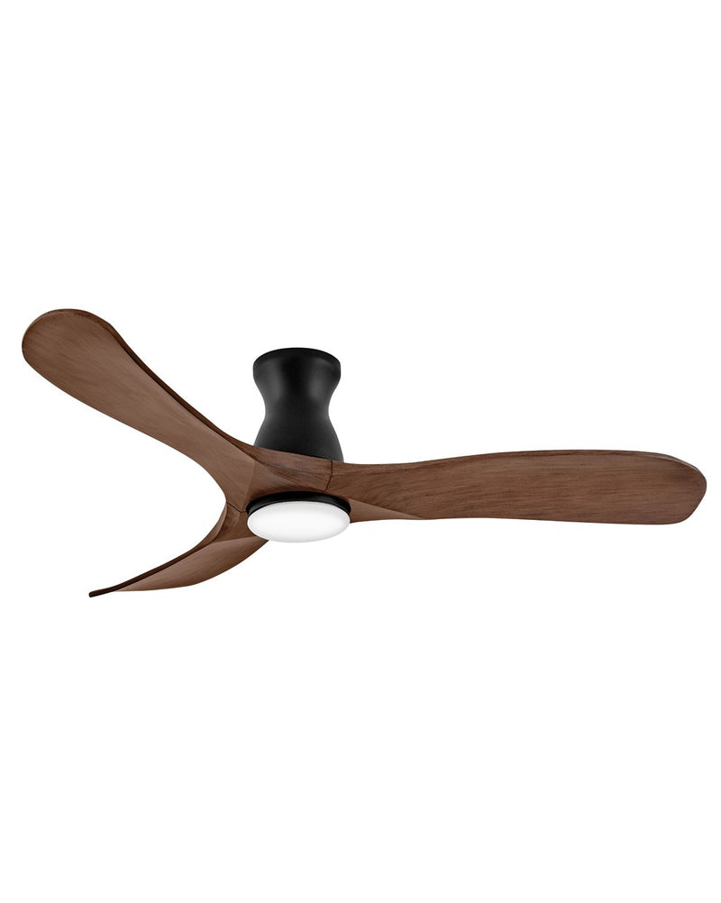 Hinkley - 903456FWB-LDD - 56"Ceiling Fan - Swell Flush Illuminated - Matte Black