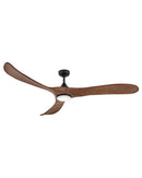 Hinkley - 903872FWB-LDD - 72"Ceiling Fan - Swell Illuminated - Matte Black
