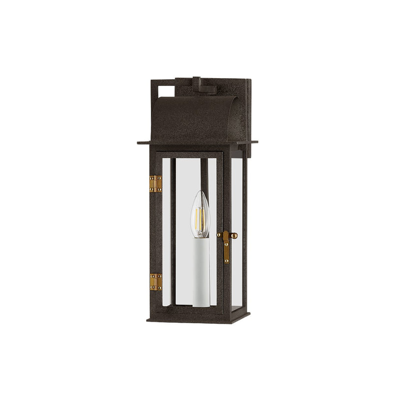 Troy Lighting - B2215-FRN/PBR - One Light Outdoor Wall Sconce - Bohen - French Iron/Patina Brass