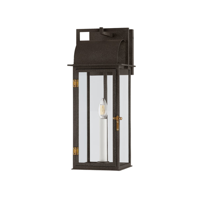 Troy Lighting - B2219-FRN/PBR - One Light Outdoor Wall Sconce - Bohen - French Iron/Patina Brass