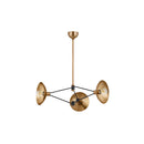 Troy Lighting - F1036-PBR/SBK - Three Light Chandelier - Axel - Patina Brass