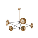 Troy Lighting - F1050-PBR/SBK - Five Light Chandelier - Axel - Patina Brass
