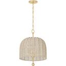 Troy Lighting - F1615-VGL - Three Light Pendant - Lonnie - Vintage Gold Leaf