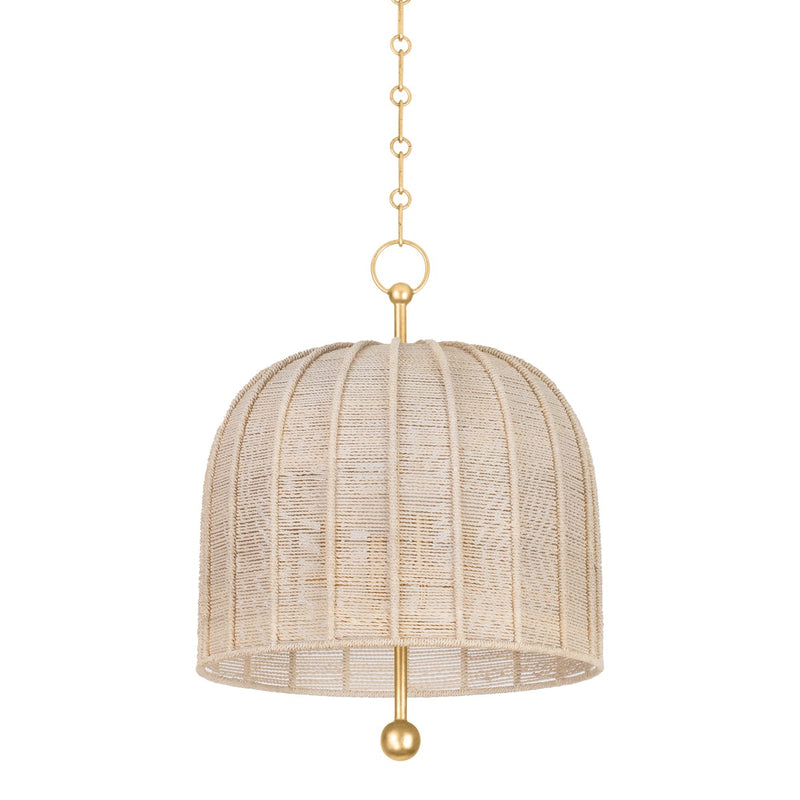 Troy Lighting - F1620-VGL - Four Light Pendant - Lonnie - Vintage Gold Leaf