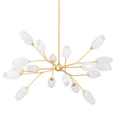 18 Light Chandelier<br /><span style="color:#4AB0CE;">Entrega: 4-10 dias en USA</span><br /><span style="color:#4AB0CE;font-size:60%;">PREGUNTE POR ENTREGA EN PANAMA</span><br />Collection: Aldean<br />Finish: Vintage Gold Leaf