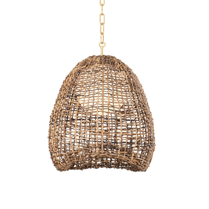 Troy Lighting - F2316-VGL - One Light Pendant - Maester - Vintage Gold Leaf