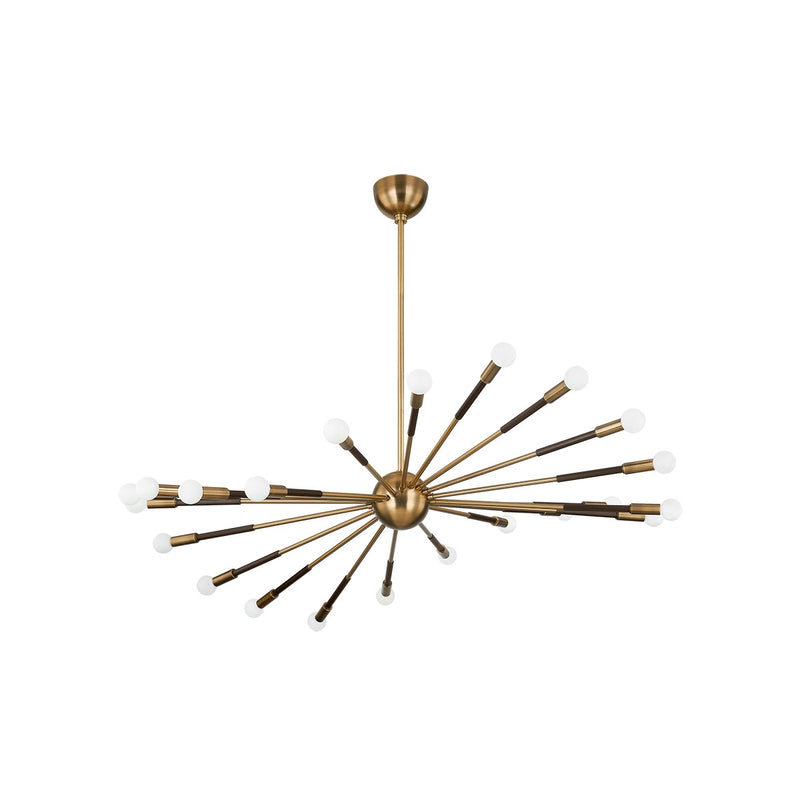 Troy Lighting - F3051-PBR/BRZ - 22 Light Chandelier - Obie - Patina Brass/Bronze