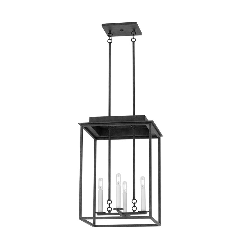 Four Light Lantern<br /><span style="color:#4AB0CE;">Entrega: 4-10 dias en USA</span><br /><span style="color:#4AB0CE;font-size:60%;">PREGUNTE POR ENTREGA EN PANAMA</span><br />Collection: Hart<br />Finish: French Iron