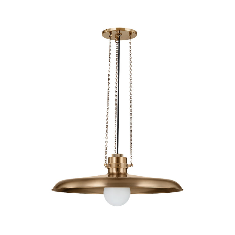 Troy Lighting - F3224-PBR - One Light Pendant - Rainhill - Patina Brass
