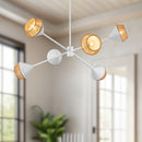Alora - CH633638WHBR - Six Light Chandelier - Daphne - White/Brown Cotton Rope