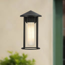 Alora - EW526312BKGO - One Light Exterior Wall Mount - Tenko - Black/Glossy Opal Glass