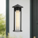 Alora - EW526318BKGO - One Light Exterior Wall Mount - Tenko - Black/Glossy Opal Glass