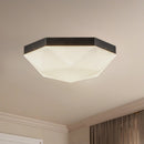Alora - FM424512MBOP - Two Light Flush Mount - Krysta - Matte Black/Opal Glass