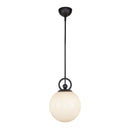 One Light Pendant<br /><span style="color:#4AB0CE;">Entrega: 4-10 dias en USA</span><br /><span style="color:#4AB0CE;font-size:60%;">PREGUNTE POR ENTREGA EN PANAMA</span><br />Collection: Fiore<br />Finish: Matte Black/Glossy Opal Glass