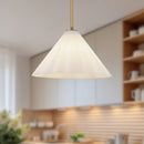 Alora - PD451814AGOP - One Light Pendant - Serena - Aged Gold/Opal Glass