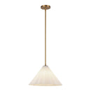 One Light Pendant<br /><span style="color:#4AB0CE;">Entrega: 5-6 semanas en USA</span><br /><span style="color:#4AB0CE;font-size:60%;">PREGUNTE POR ENTREGA EN PANAMA</span><br />Collection: Serena<br />Finish: Aged Gold/Opal Glass