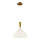 One Light Pendant<br /><span style="color:#4AB0CE;">Entrega: 4-10 dias en USA</span><br /><span style="color:#4AB0CE;font-size:60%;">PREGUNTE POR ENTREGA EN PANAMA</span><br />Collection: Belleview<br />Finish: Aged Gold/Opal Glass