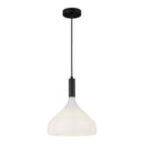 One Light Pendant<br /><span style="color:#4AB0CE;">Entrega: 4-10 dias en USA</span><br /><span style="color:#4AB0CE;font-size:60%;">PREGUNTE POR ENTREGA EN PANAMA</span><br />Collection: Belleview<br />Finish: Matte Black/Opal Glass